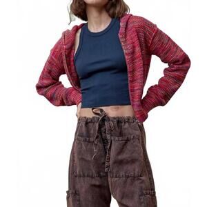 NEW NSF mills painted sweater in red